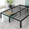 MAYEERTY Heavy Duty Metal Bed Frame Steel Slat No Box Spring - 4 of 4