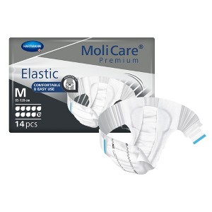 MoliCare Premium Incontinence Brief, 10D Heavy Absorbency, Unisex, Medium, 14 Count, 4 Packs, 56 Total - 1 of 3