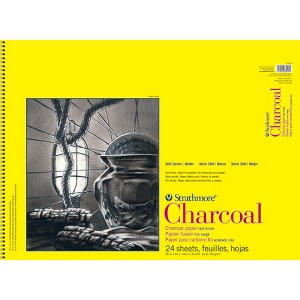 Strathmore 300 Series Charcoal Pad, Top Wire Binding, 24 Sheet, 18x24 inch, 1 Count - 1 of 1