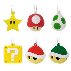 Hallmark 6pc Super Mario Mini Christmas Tree Ornament Set: Indoor, Nintendo Licensed, No Battery Required - 1 of 4