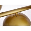 Elegant Lighting Eclipse 7 Lights Brass Pendant With Frosted White Glass - 4 of 4