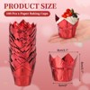 Unique Bargains Disposable Greaseproof Aluminum Foil Tulip Baking Cups 3.1 Inch 100 Pcs - 2 of 4