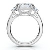 Pompeii3 Certified 4.40Ct Emerald Diamond Engagement Ring 14k Gold or Platinum Lab Created - 2 of 4