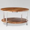 Berwyn Round Coffee Table Metal and Clear Wood - Threshold™ - image 3 of 4