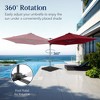 Best Choice Products 10ft 360° Rotating Cantilever Easy Auto Open Patio Umbrella w/ Solar LED Lights - 3 of 4