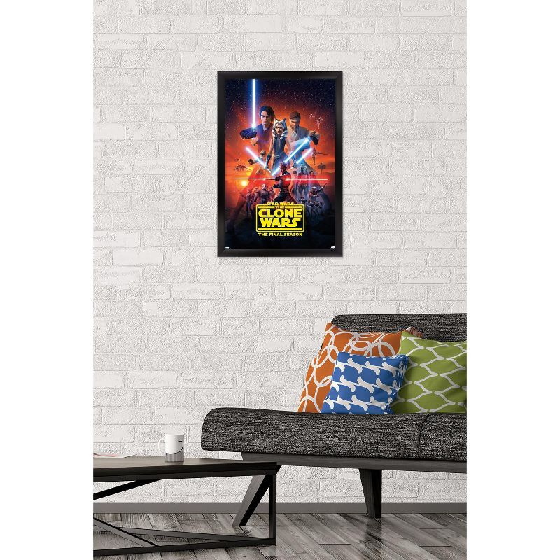 Trends International Star Wars: The Clone Wars - Season 7 Key Art Framed Wall Poster Prints, 2 of 7