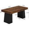Tribesigns 55-Inch Wood Dining Table for 4-6, Rectangular Dining Room Table with Sturdy Legs - 3 of 4