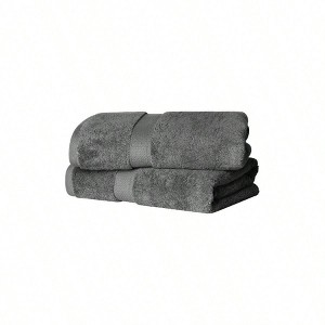 Cotton Pile Bath Towel Set, Ultra Soft, Thick Plush, Absorbent, for Guest Bath, Hotel, Spa, Home. (55"L X 30"W) - 1 of 4