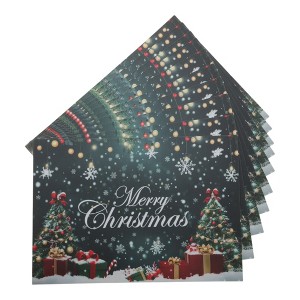 Unique Bargains Christmas Greeting Card Multicolor 4.5x 3.1Inch 10 Pcs - 1 of 4