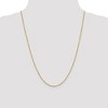 Black Bow Jewelry 1.25mm 14k Yellow Gold Diamond Cut Solid Rolo Chain Necklace - 2 of 4