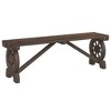 vidaXL Patio Bench 45.3" Solid Wood Fir - 2 of 4