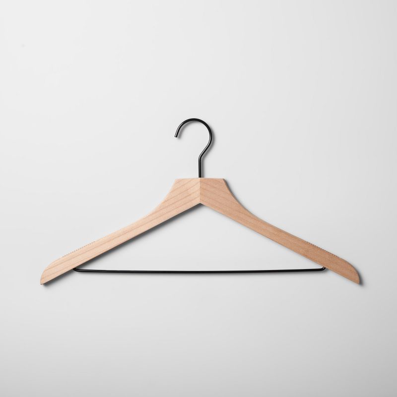 4pk Wood Suit Hangers Natural - Brightroom&#8482;, 4 of 10
