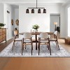 Washable Runner Rug with Floral Pattern, Non-Slip Low Pile Carpet for Hallway Kitchen Laundry, Ultra Soft Foldable Indoor Mat - 3 of 4