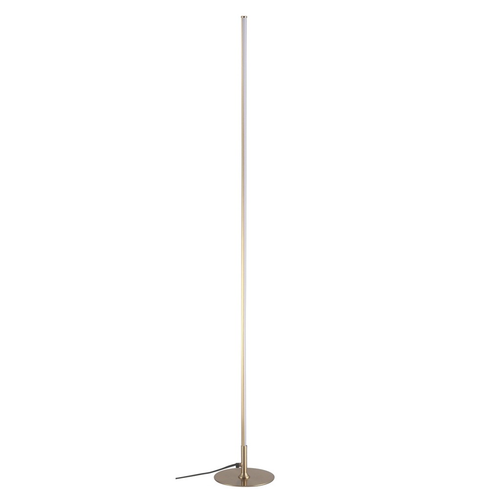 59.5" Iris LED Integrated Floor Lamp Gold (Includes Energy Efficient Light Bulb) - JONATHAN Y