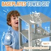 Strictly Briks Classic Stackable Baseplates, Building Bricks For Towers, Shelves, and More, 100% Compatible with All Major Brands, Silver - 2 of 4