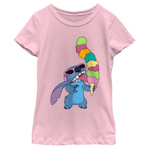 Girl's Lilo & Stitch Ice Cream Lover Stitch T-Shirt - image 1 of 4