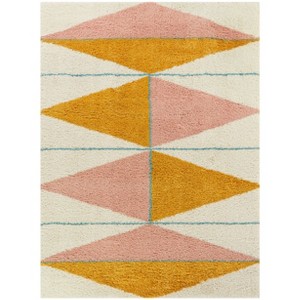 Balta Rugs 6'7"x6'7" Levine Geometric Kids' Rug Orange: Square, High Pile, Fade & Stain-Resistant, OEKO-TEX Certified - 1 of 4