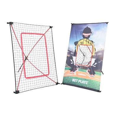 Net Playz 3' x 5' Jr Baseball/Softball Trainer Combo - Black