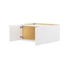 HOMLUX Easy-DIY 36 in W x 24 in D in Shaker White Ready to Assemble Wall Refrigerator Kitchen Cabinet with 2 Doors - 2 of 4