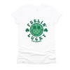 S.W.Smiley Feelin Lucky Checkered Smiley Face  - Women's Short Sleeve Graphic T-Shirt - 2 of 4