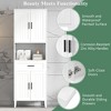 NicBex 70.9" Tall Bathroom Floor Cabinet,Bathroom Shelves with 4 Soft-Close Doors,Storage Cabinet with a Drawer for Living/Laundry Room - 4 of 4