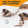 SWEET LIFE PETS Indoor Cat Perch, Wall Shelf with Hanging Hammock & Plank Bridge for Climbing - for Small Pets up to 18 Pounds - 4 of 4