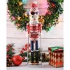 Ornativity Christmas Wooden Woman Skier Nutcracker - 15 in - 3 of 4