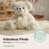 Bearington Aspen, 15.5 Inch White Teddy Bear Stuffed Animal, Vintage Teddy Bear, Makes a Great Gift for Birthday - 2 of 4