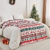 Lomsoe Cozy Printed Blanket Blanket, Flannel Throw Size for Home Decoration, Ultra Soft Throw, Christmas Light. - 4 of 4