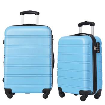 2 PCS Expandable Luggage Set(20"+24"/20"+28"),ABS Hardside Suitcase with Spinner Wheels and TSA Lock-ModernLuxe