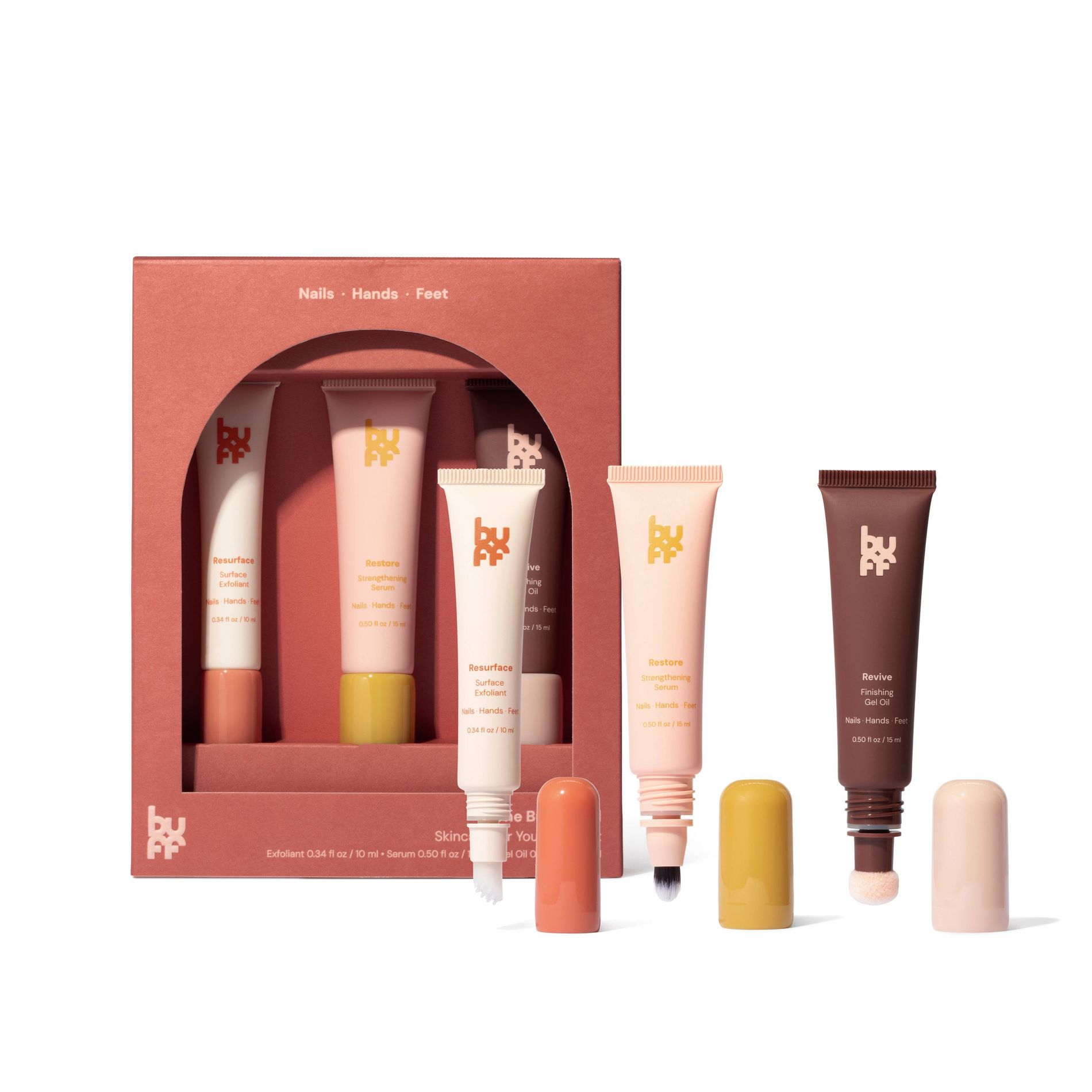 Buff Beauty The Buff Ritual Skincare for Nails, Hands, and Feet Set - 3ct - Beauty Studio