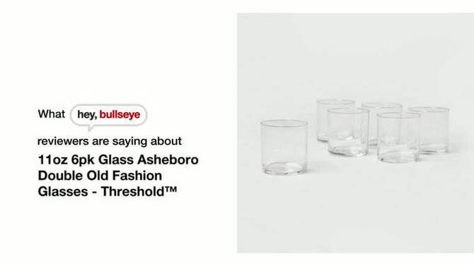 Glass Asheboro Glasses - Threshold™, 2 of 8, play video