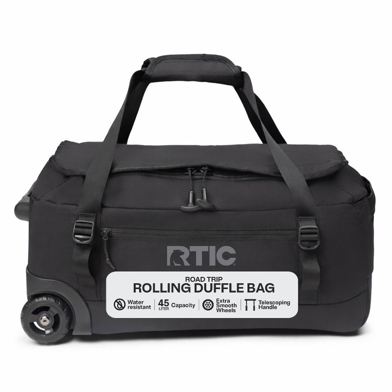 RTIC Outdoors Road Trip Medium 45L Duffle Bag - Black