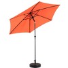 KTMBDW 9' Round Steel Market Umbrella, Outdoor Table Umbrella, Crank Lift, Auto Tilt, for Deck, Backyard, Pool (Base Not Included) - 2 of 4
