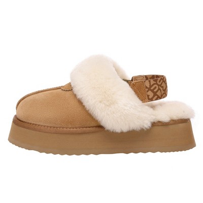 Women Removable Strap Platform Slippers - Wagtail