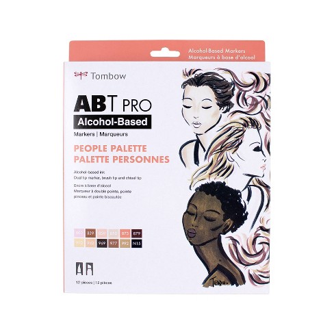 12ct Abt Pro Dual-tip Alcohol Based Art Markers People Palette - Tombow :  Target