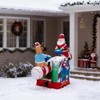 Karl Home 4.7 FT Lighted Motorized Seesaw with Santa and Reindeer Christmas Inflatable Decoration - 3 of 4