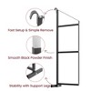 Shipping Container Shelving Bracket 3-Tier, 22"(D) x 60"(H) Black Powder Coated Steel Storage Brackets for Heavy Duty Trailer Containers - 3 of 4