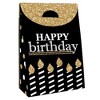 Big Dot of Happiness Adult Happy Birthday - Gold - Birthday Gift Favor Bags - Party Goodie Boxes - Set of 12 - 3 of 4