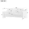 NicBex Couches for Living Room Comfy 3-seat Sofa Modern Upholstered Sofa with Wooden Legs and 3 Pillows - 4 of 4