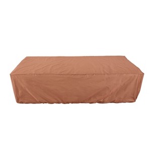 Hoan BBQ Rectangle Table Cover, 114x70x36 in, Taupe - 1 of 4