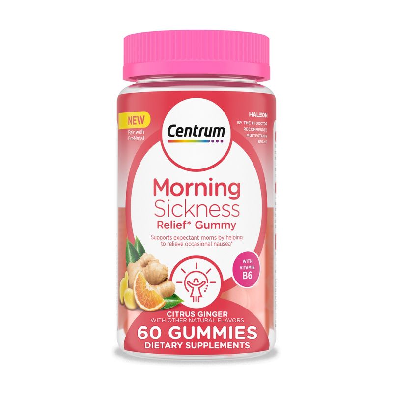 Centrum Morning Sickness Relief Vitamin Gummies - Citrus - 60ct, 1 of 13