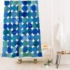 Angela Minca Dot Pattern Shower Curtain Blue - Deny Designs: Geometric Microfiber, Easy Care, Ring Top - 2 of 2
