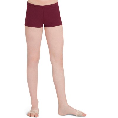 Capezio Maroon Team Basics Boys Cut Low Rise Short - Girls Intermediate :  Target