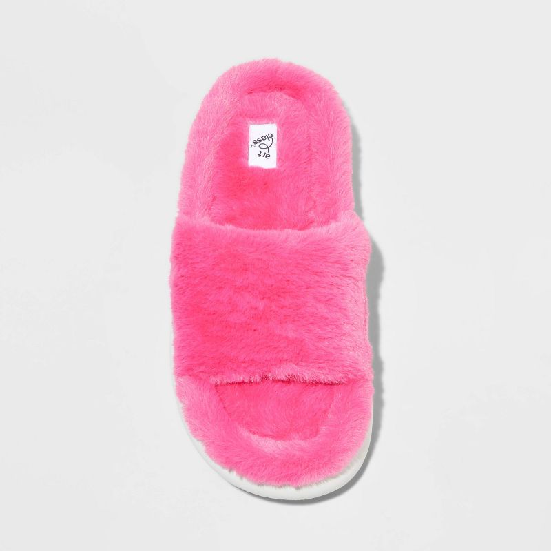 Kids' Tasha Platform Slide Slippers - art class™ Hot Pink, 3 of 5