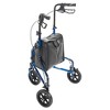 Drive Medical 3 Wheel Walker Rollator with Basket Tray and Pouch, Flame Blue - 2 of 4