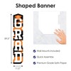 Big Dot of Happiness Orange Graduation Banner - Vertical Shaped Banner Decorations - 3 of 4