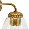 Progress Lighting Quillan 2-Light Vanity Light, Gold Ombre, Clear Glass Shades: Elegant, versatile, and artisanal, perfect for modern and transitional - 2 of 4