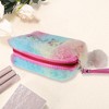 Unique Bargains Women Sequin Pris Makeup Bag Pink Blue Yellow 1 Pc - 2 of 3