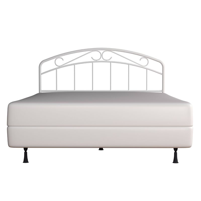 Jolie Metal Arched Scroll Design Headboard and Bed Frame White - Hillsdale Furniture, 3 of 11